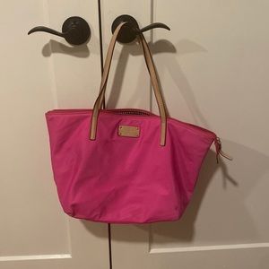 Large hot pink Kate spade bag